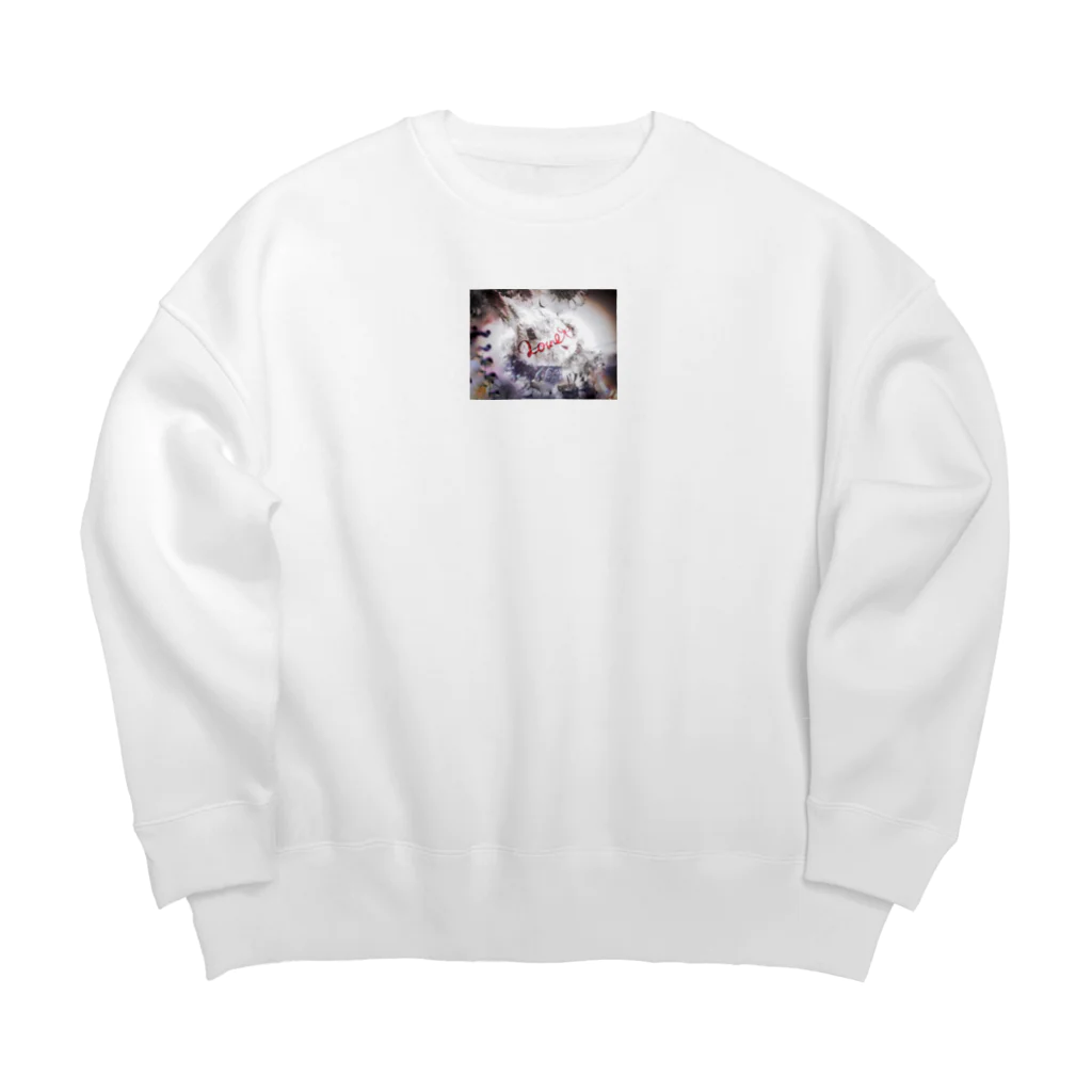 hemphopeのlove うぐ Big Crew Neck Sweatshirt