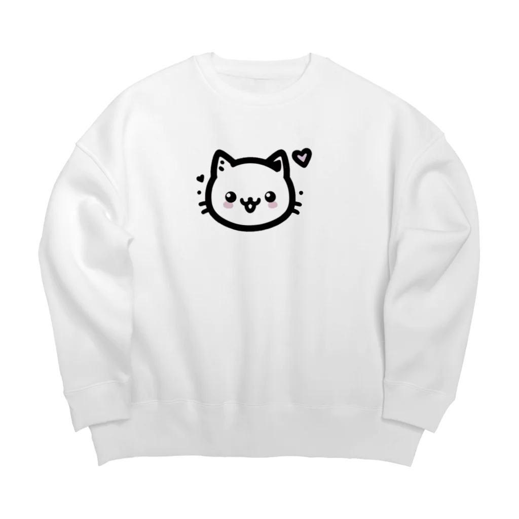 終わらない夢🌈の可愛いにゃんこ🐱💞 Big Crew Neck Sweatshirt