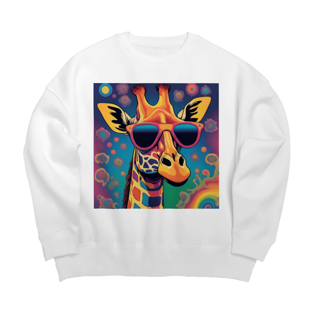 Anniversary TRIBEのパーリーキリン Big Crew Neck Sweatshirt