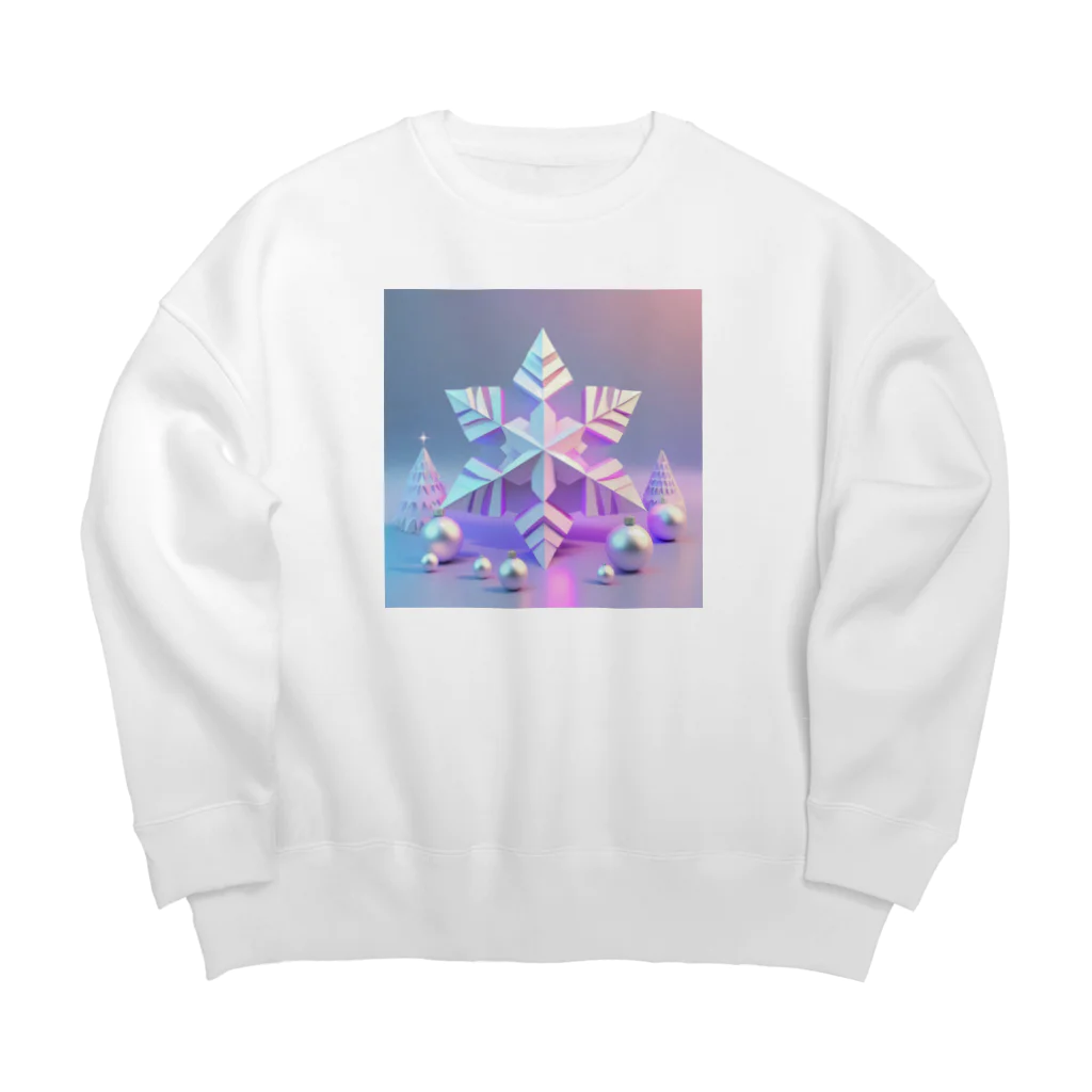 Octagon Mod.E.のXmas 雪の結晶 Big Crew Neck Sweatshirt