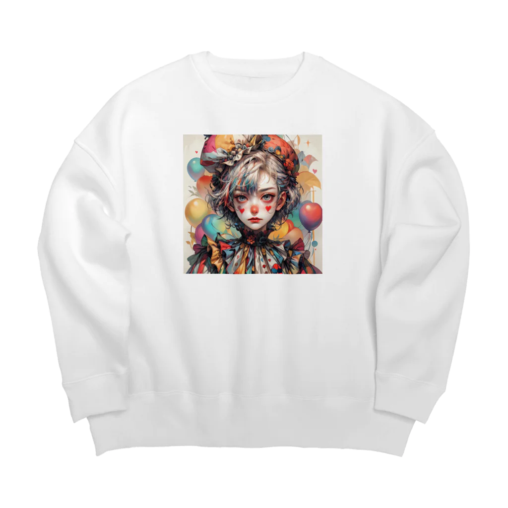 Jake-Hokkaido のJK-005 Pierrot girl Big Crew Neck Sweatshirt