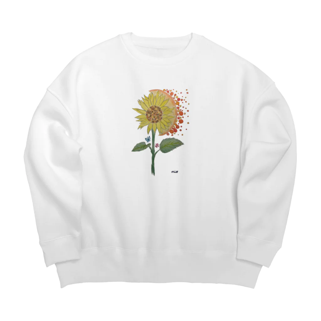 moonland🌙の☀️flower🌙 Big Crew Neck Sweatshirt