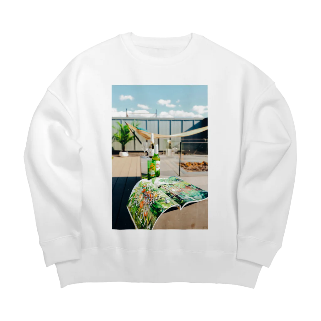 hir00のルーフトップの風景 Big Crew Neck Sweatshirt