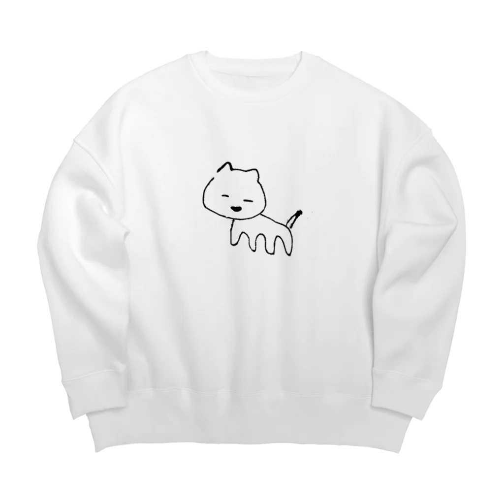 なちゅの猫様 Big Crew Neck Sweatshirt