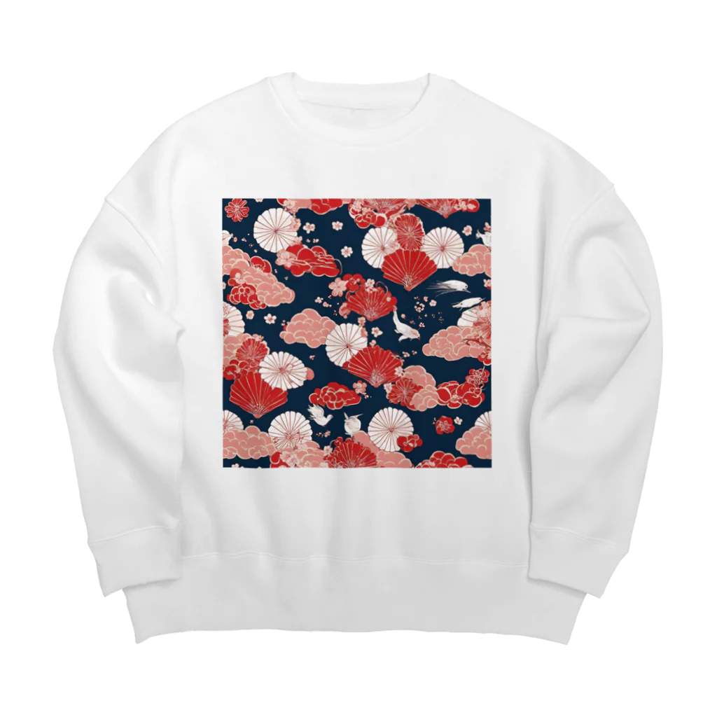 何これ屋の和シリーズ Big Crew Neck Sweatshirt