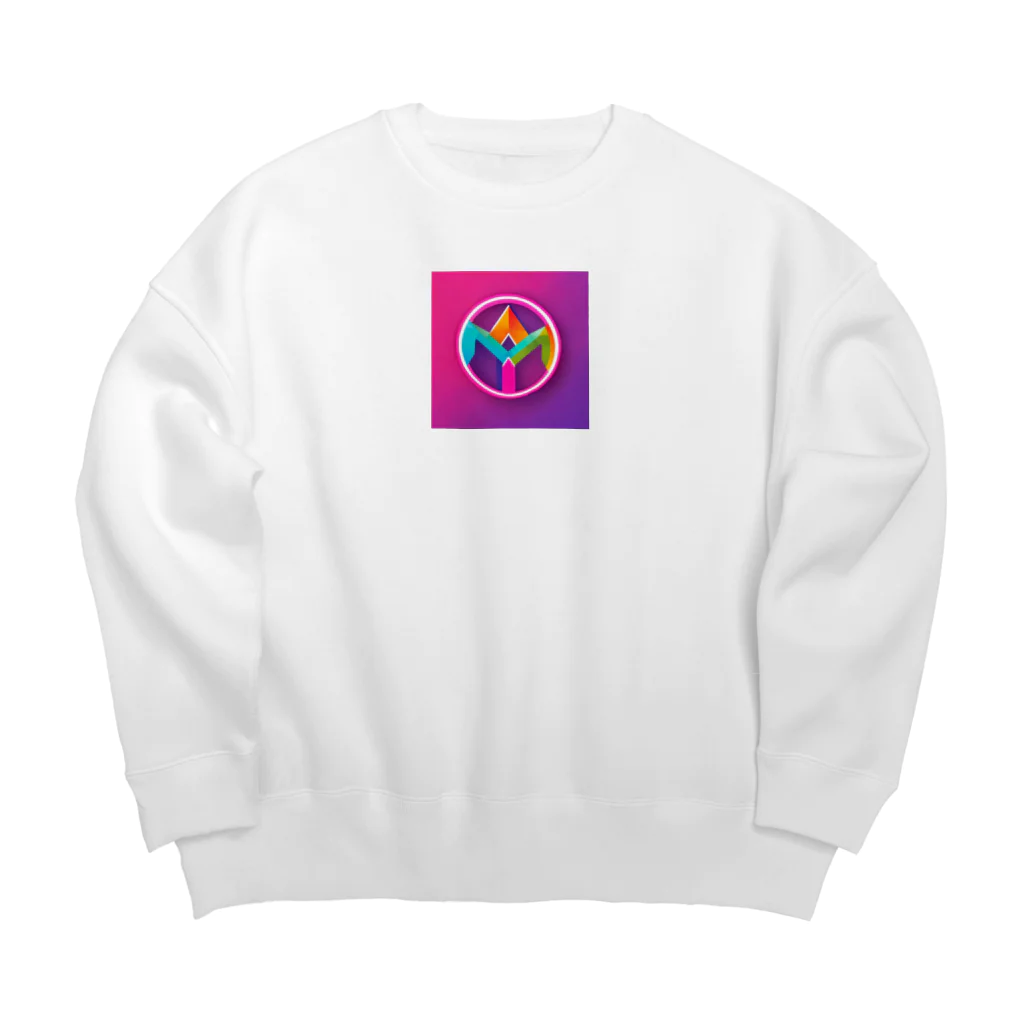 まさのスタイリッシュロゴ Big Crew Neck Sweatshirt