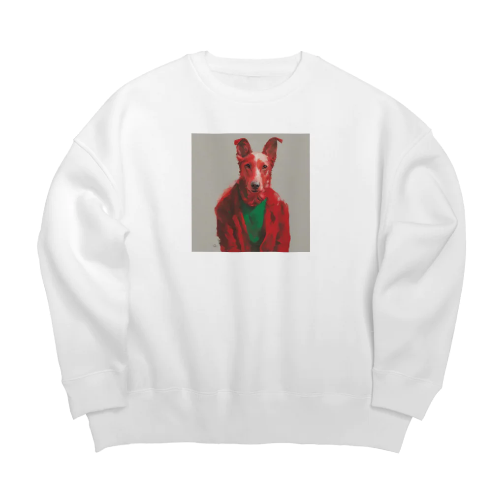 ながさわショップのクリスマス犬 Big Crew Neck Sweatshirt