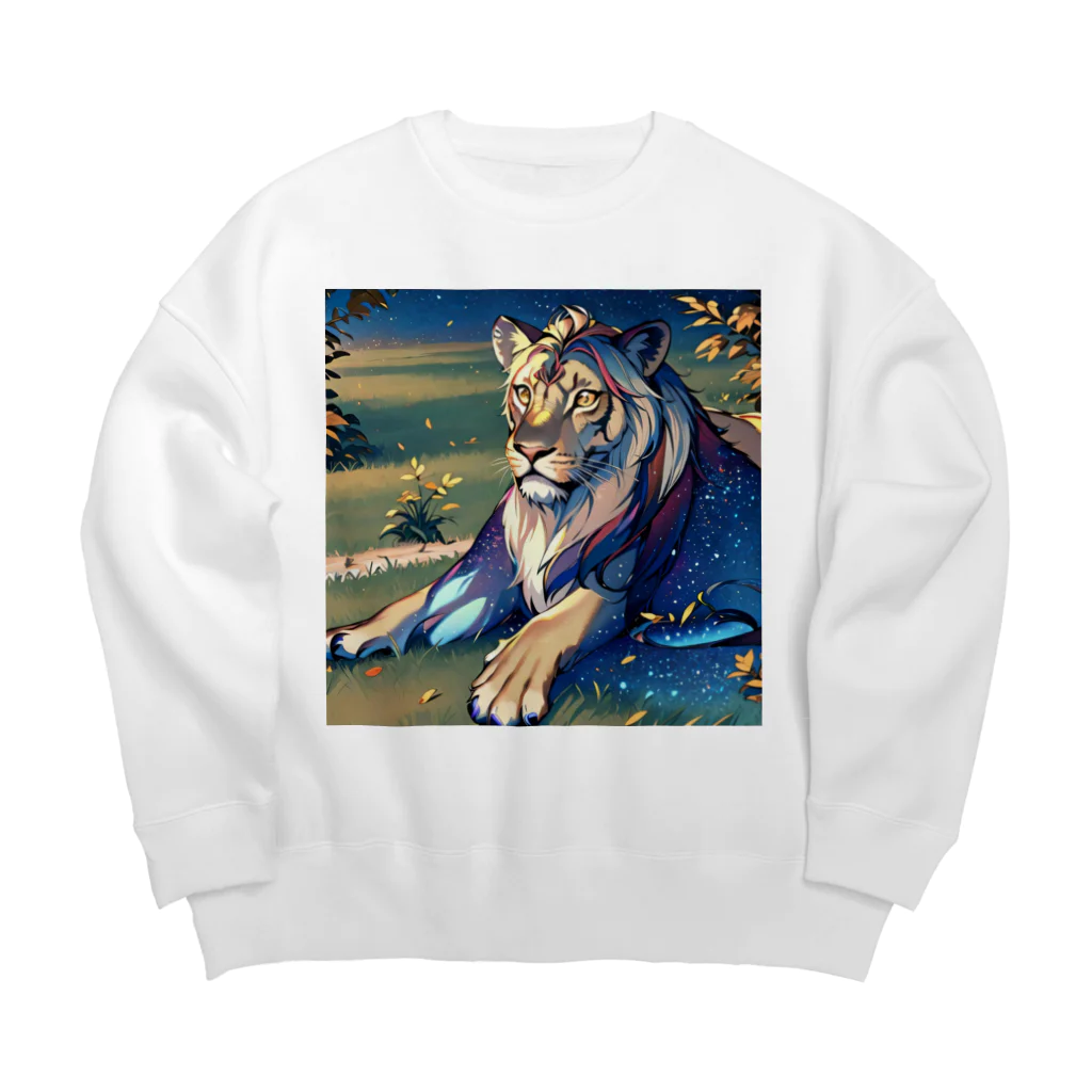 MATORAMIのライオン Big Crew Neck Sweatshirt