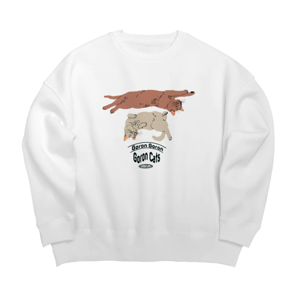 nobori martのCats【Goron】 Big Crew Neck Sweatshirt