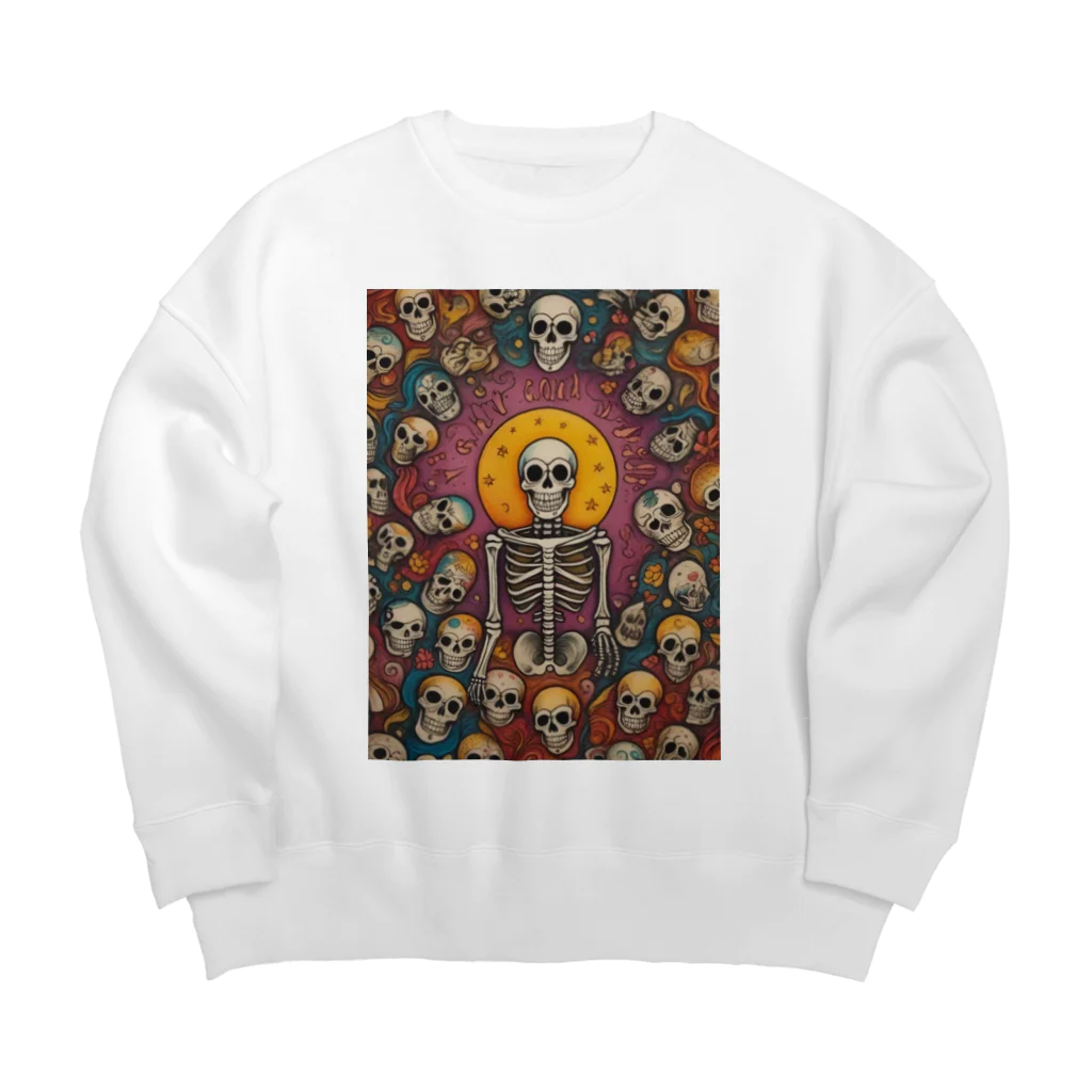 Skull sectionの月とドクロ Big Crew Neck Sweatshirt