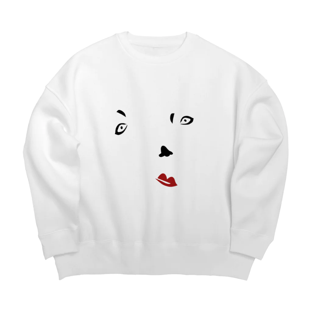 IHYLIの福笑い Big Crew Neck Sweatshirt