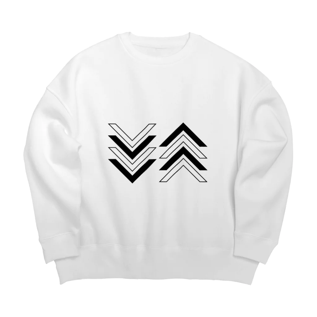 sennoaideaの高低 Big Crew Neck Sweatshirt