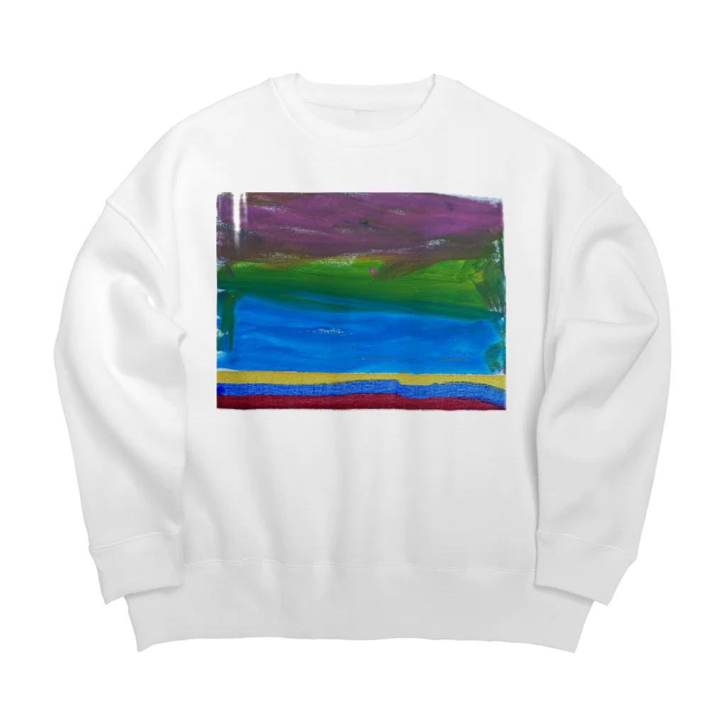 kokorozasuのぽっ Big Crew Neck Sweatshirt