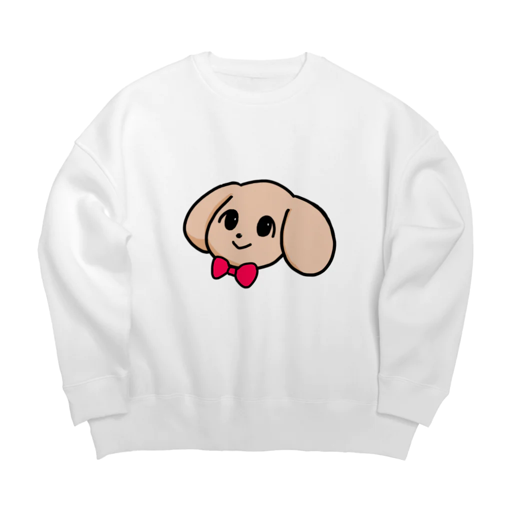 エブリデイかなStoreのシンプル　チョコ　 Big Crew Neck Sweatshirt