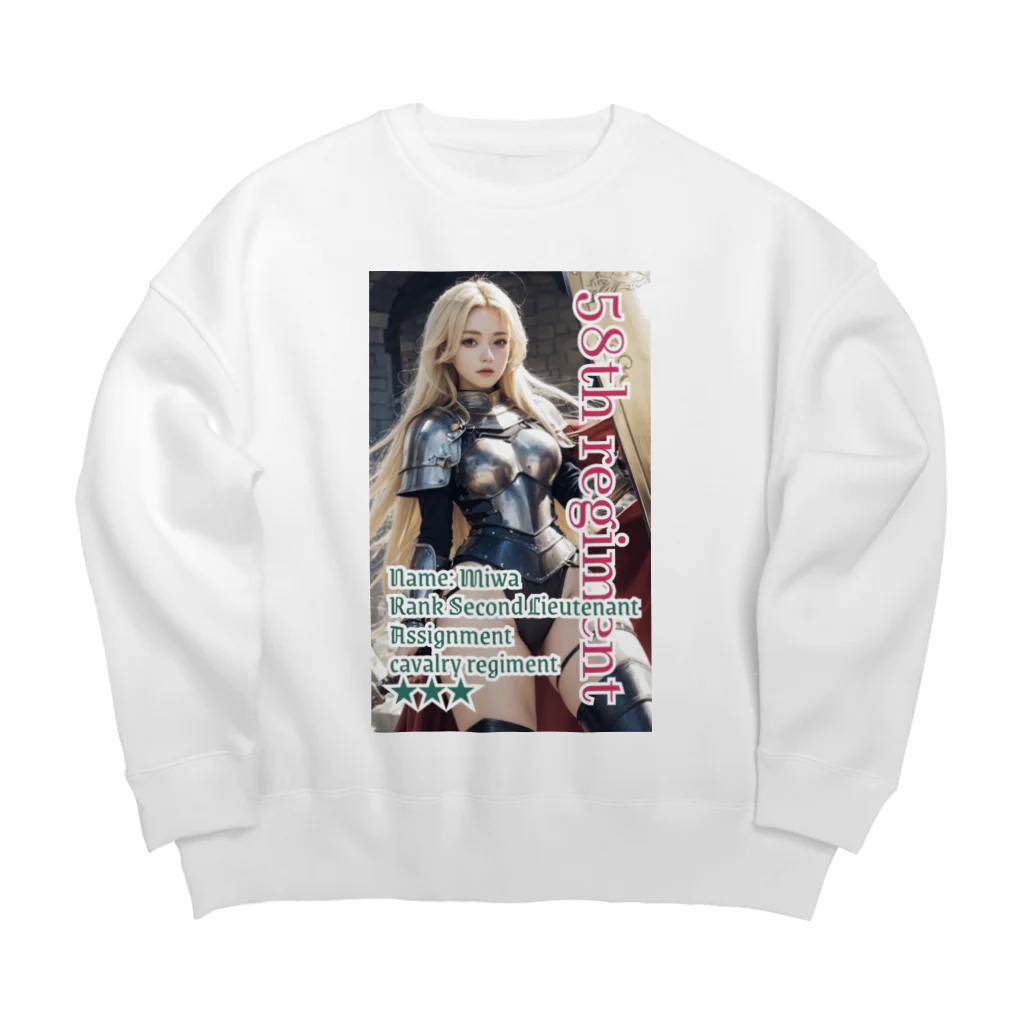 💕第52歩兵連隊💕の美少女戦士 Big Crew Neck Sweatshirt