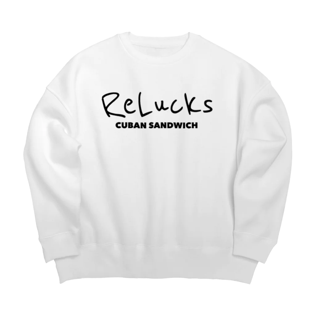 Relucksのロゴデザイン Big Crew Neck Sweatshirt