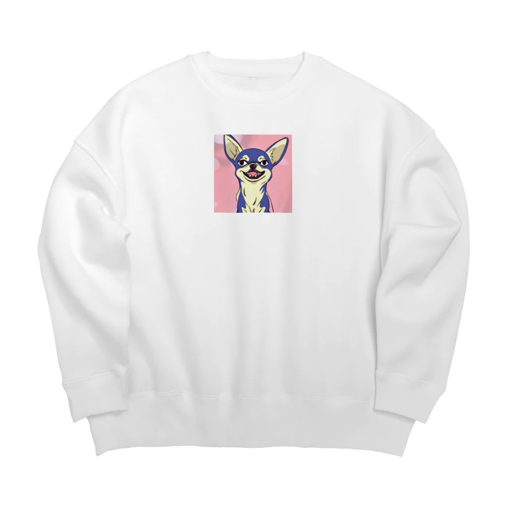 kuchibueyaのチワワ　 Big Crew Neck Sweatshirt