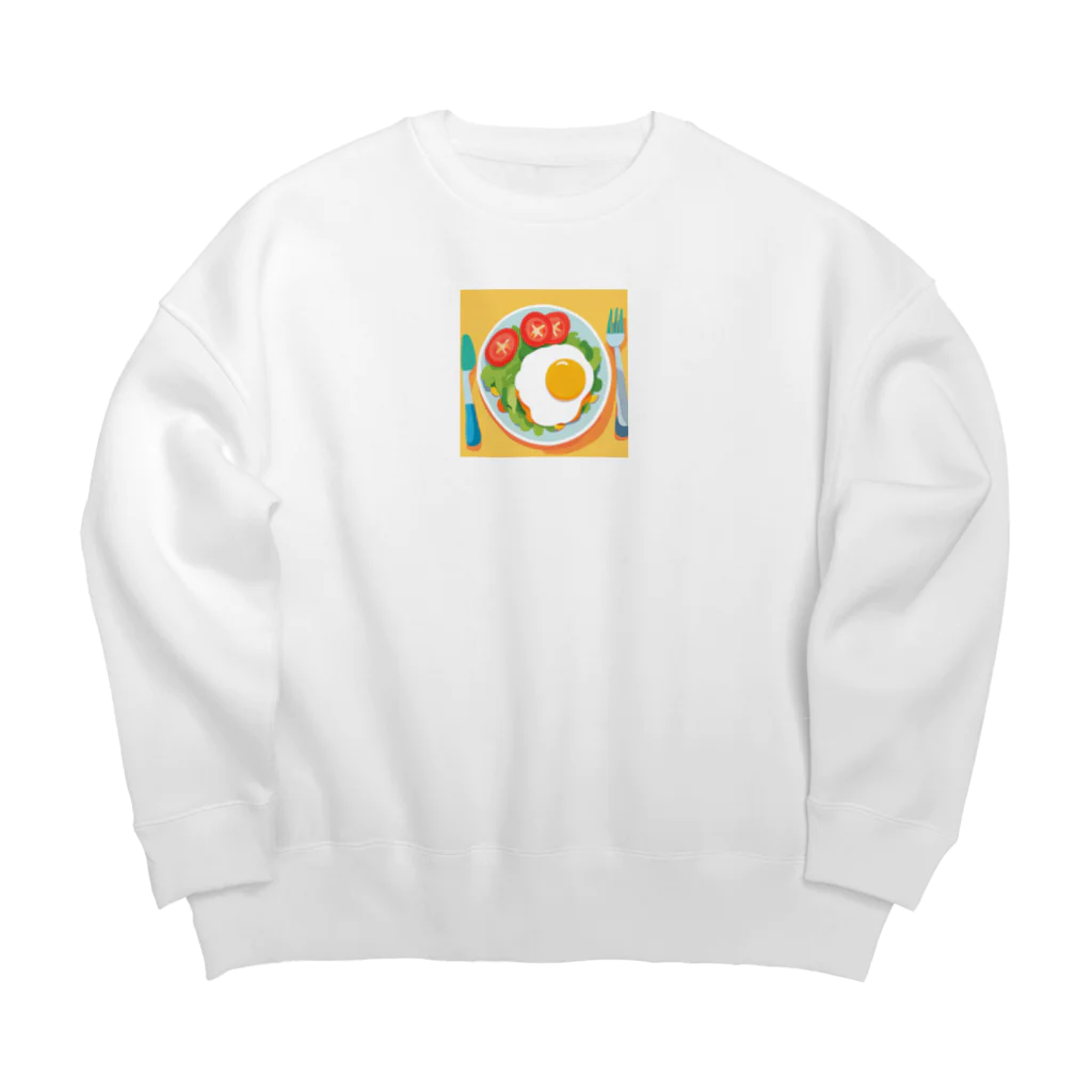 _euphoria_のエッグサラダ Big Crew Neck Sweatshirt