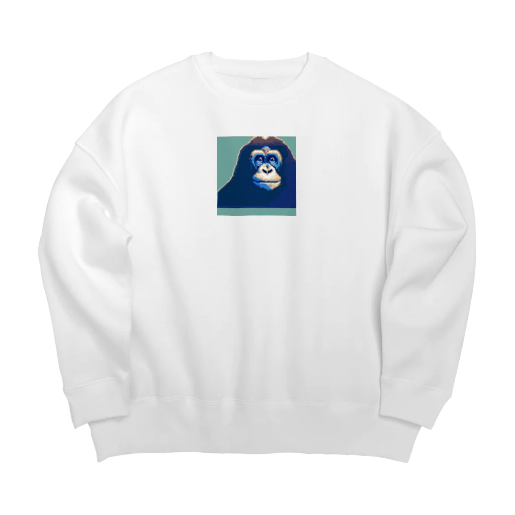 PIXTのドットオラウータン Big Crew Neck Sweatshirt