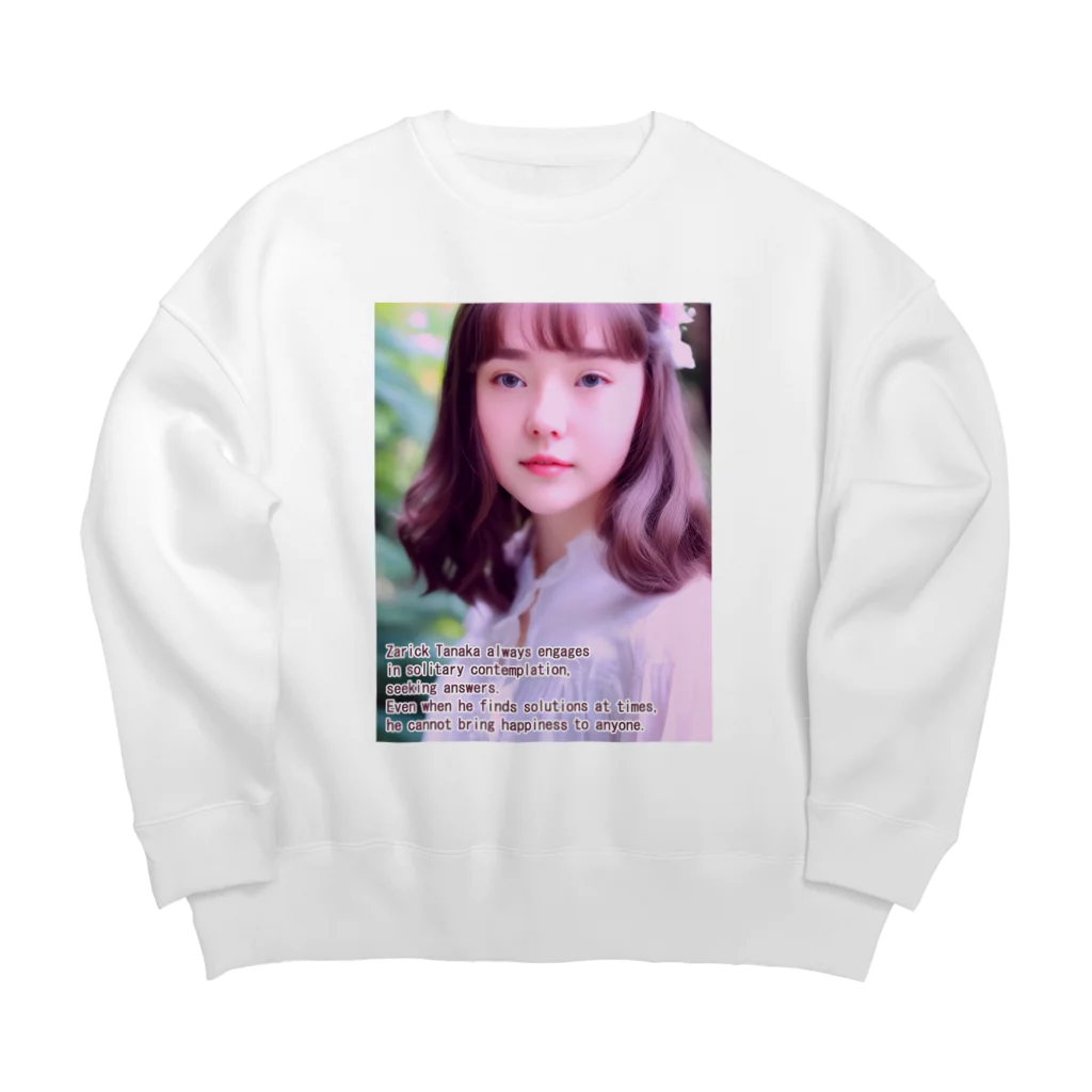 ザリックのSUZURIのかわい子ちゃん＃1 Big Crew Neck Sweatshirt