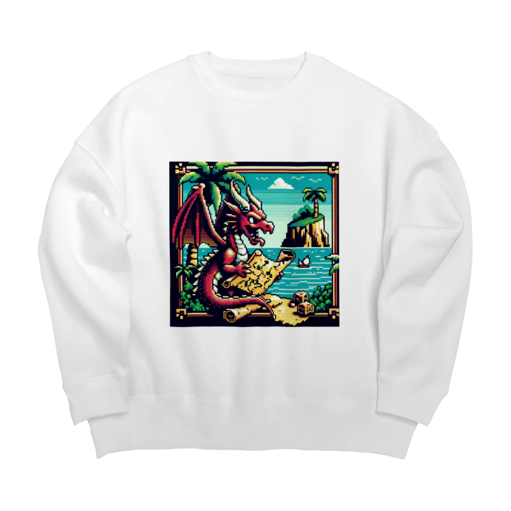 Pixel Questのピクセルクエスト・ドレイコ Big Crew Neck Sweatshirt