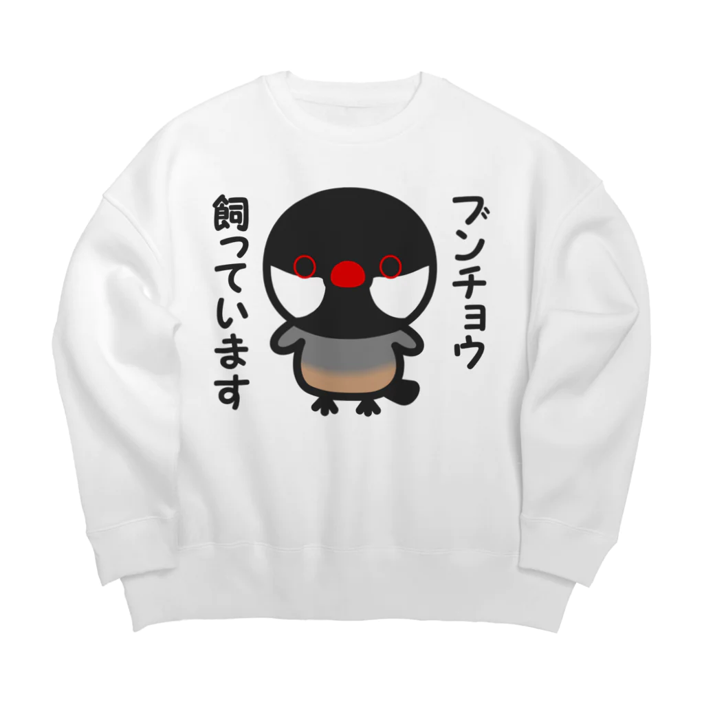 いんこ屋堂のブンチョウ飼っています（ノーマル文鳥） Big Crew Neck Sweatshirt