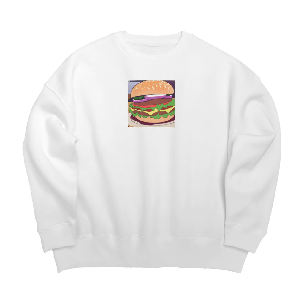 ブレイクスルーのバーガービック Big Crew Neck Sweatshirt