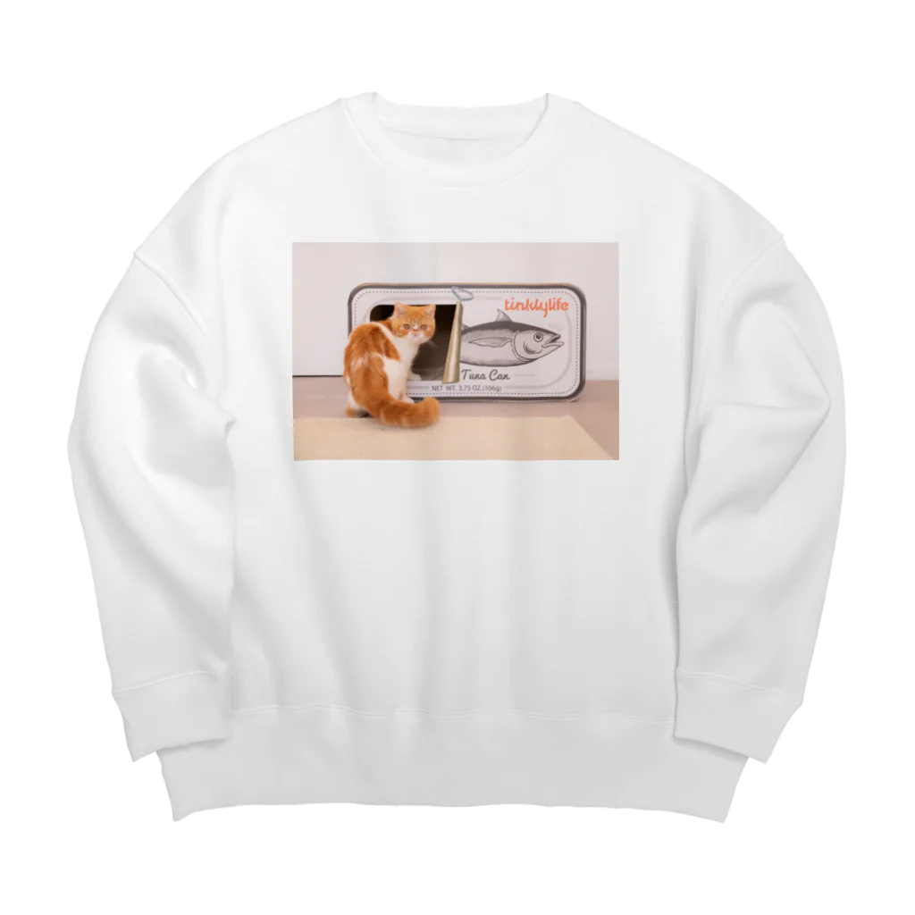 エキゾ🐟おととのおととちゃんサバ缶 Big Crew Neck Sweatshirt