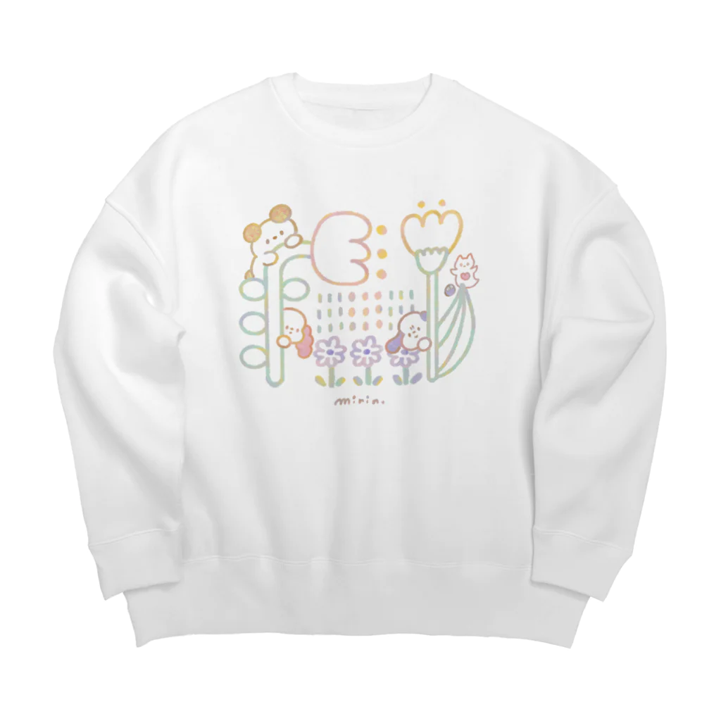 みりん🙈🌷のおはなのちゃちゃ達 Big Crew Neck Sweatshirt