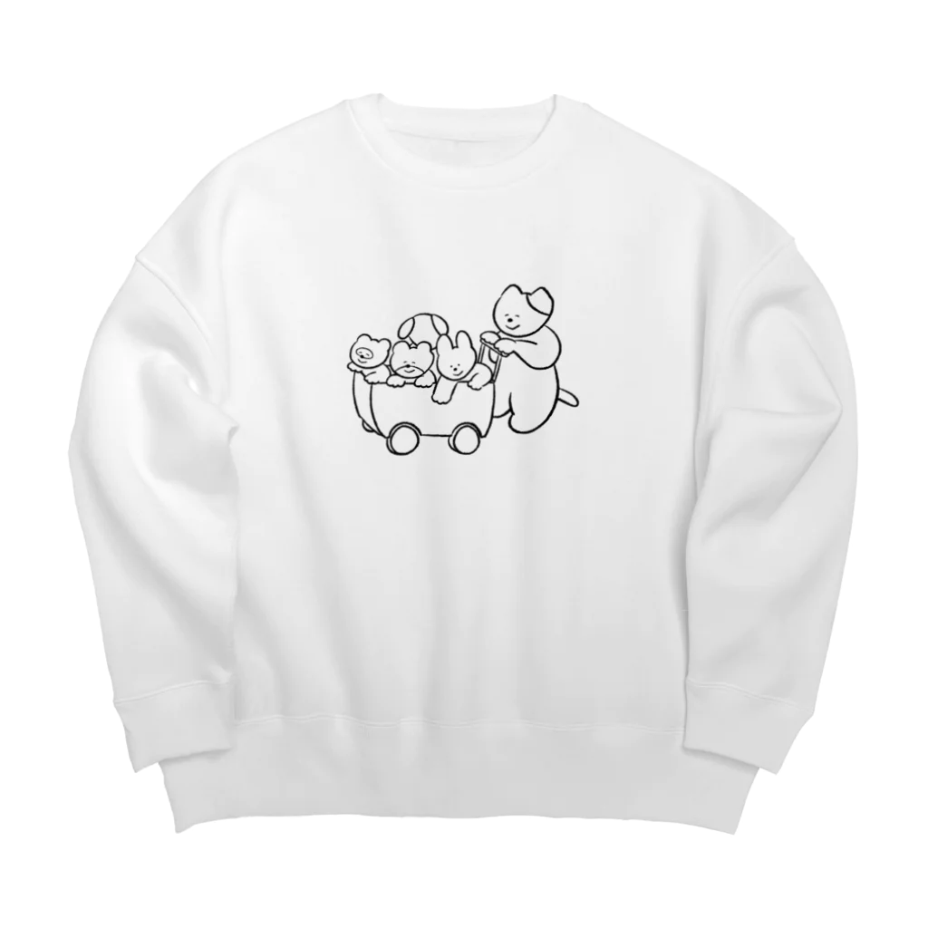 haruchanのお散歩カート Big Crew Neck Sweatshirt