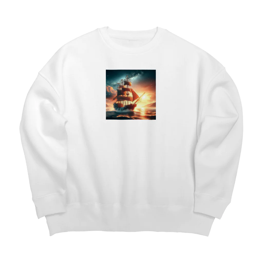 終わらない夢🌈の冒険船🚢✨ Big Crew Neck Sweatshirt