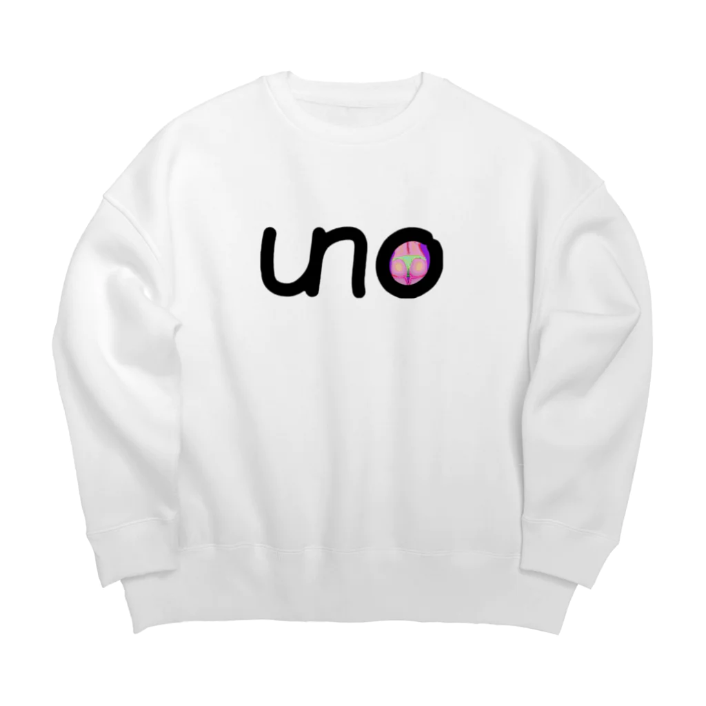 unoのUNOロゴ×ドットビキニヒップ Big Crew Neck Sweatshirt