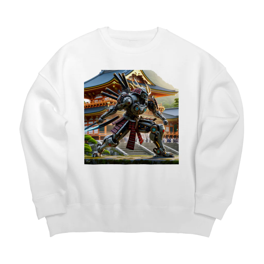 こまイヌ屋たちの十二神将バサラロボ Big Crew Neck Sweatshirt