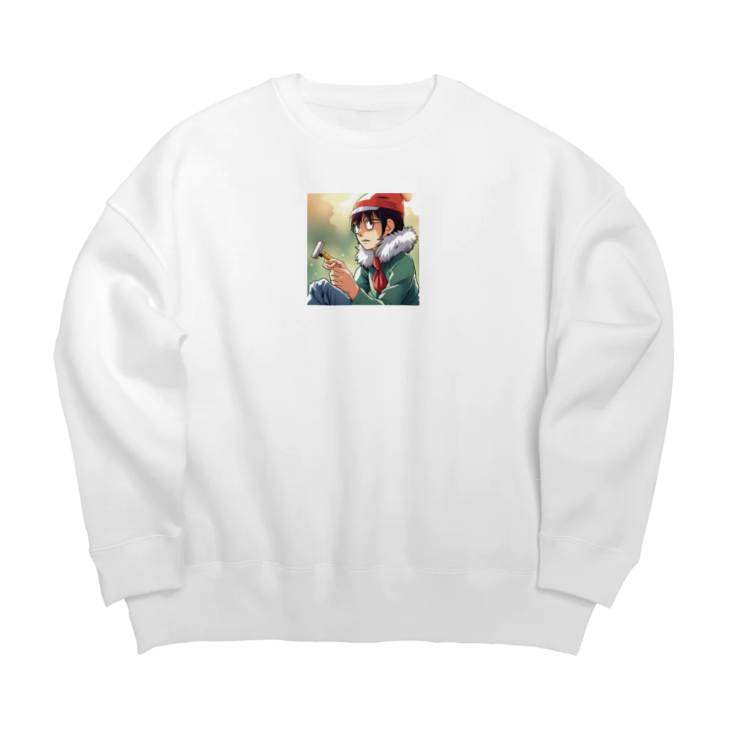 AI美女王国のドット絵のゆうこちゃん Big Crew Neck Sweatshirt