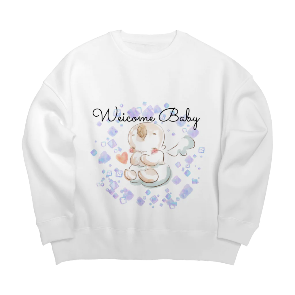 Atelier CitrusのWelcome Baby Big Crew Neck Sweatshirt