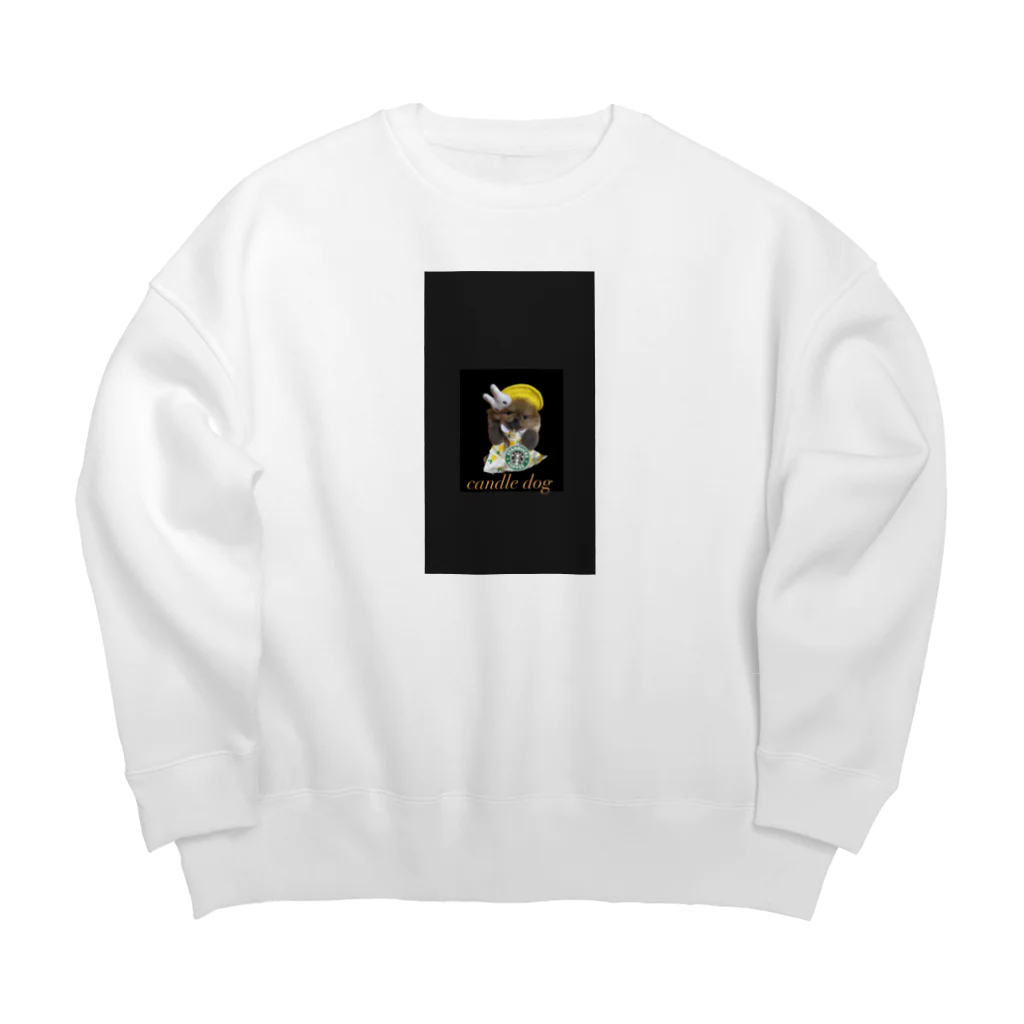 キャンドルドックの可愛いぽぽちゃん Big Crew Neck Sweatshirt