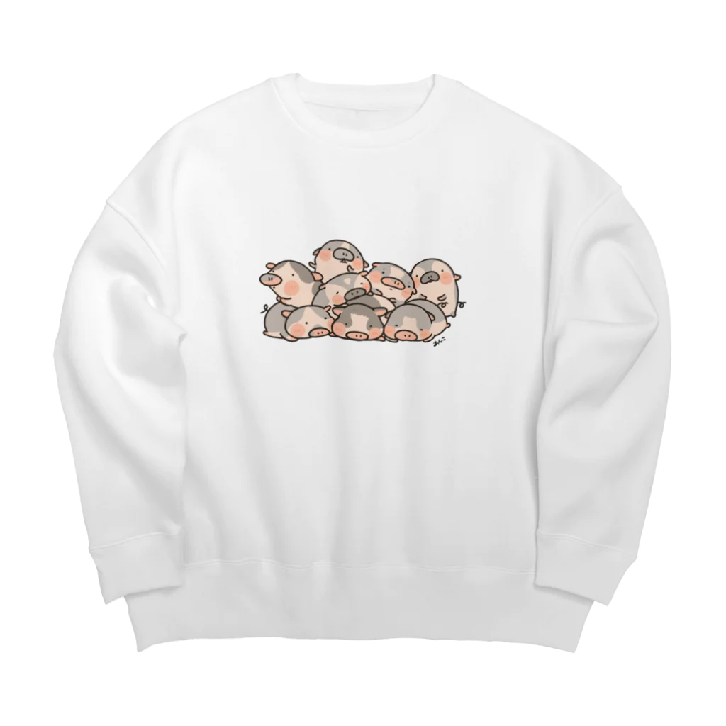 あんこ☆のほにゃほにゃグレーちゃん Big Crew Neck Sweatshirt