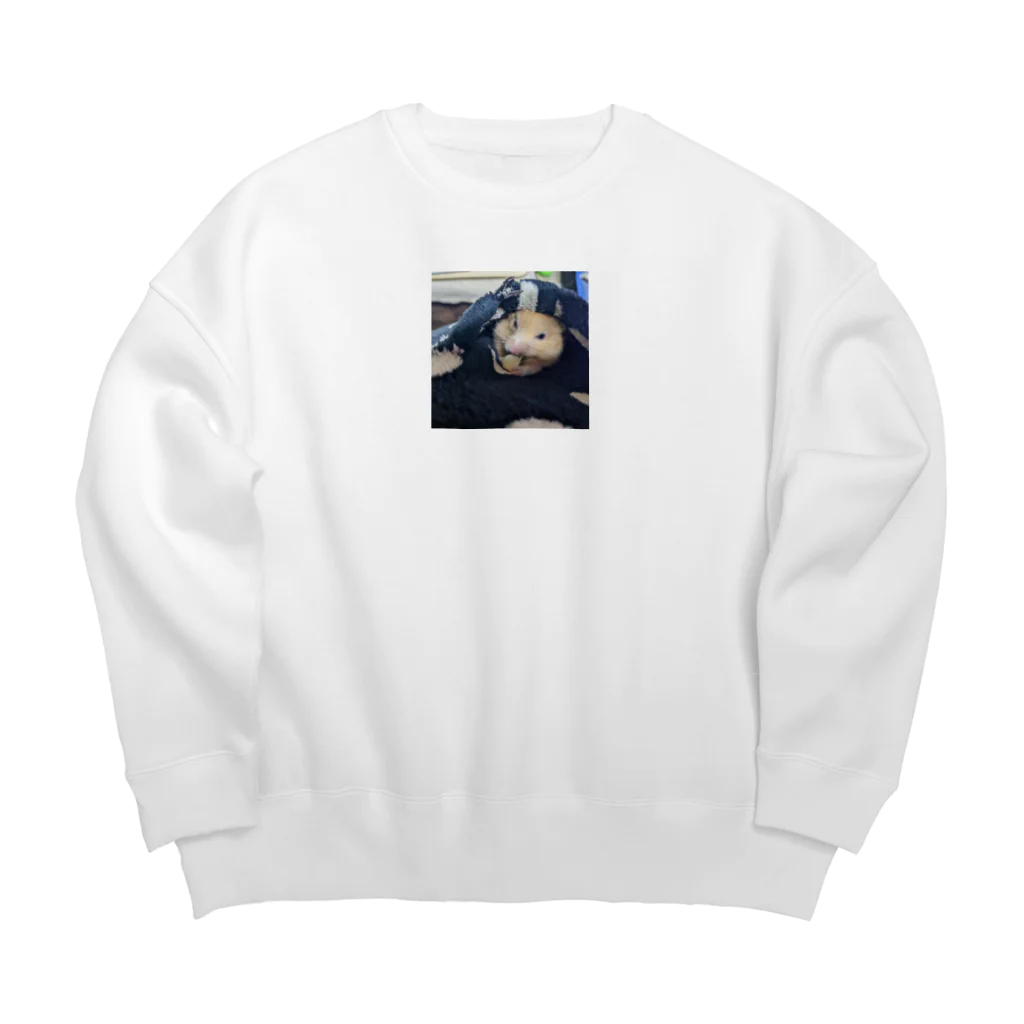 ひとやすみ　らいふの食事中 Big Crew Neck Sweatshirt