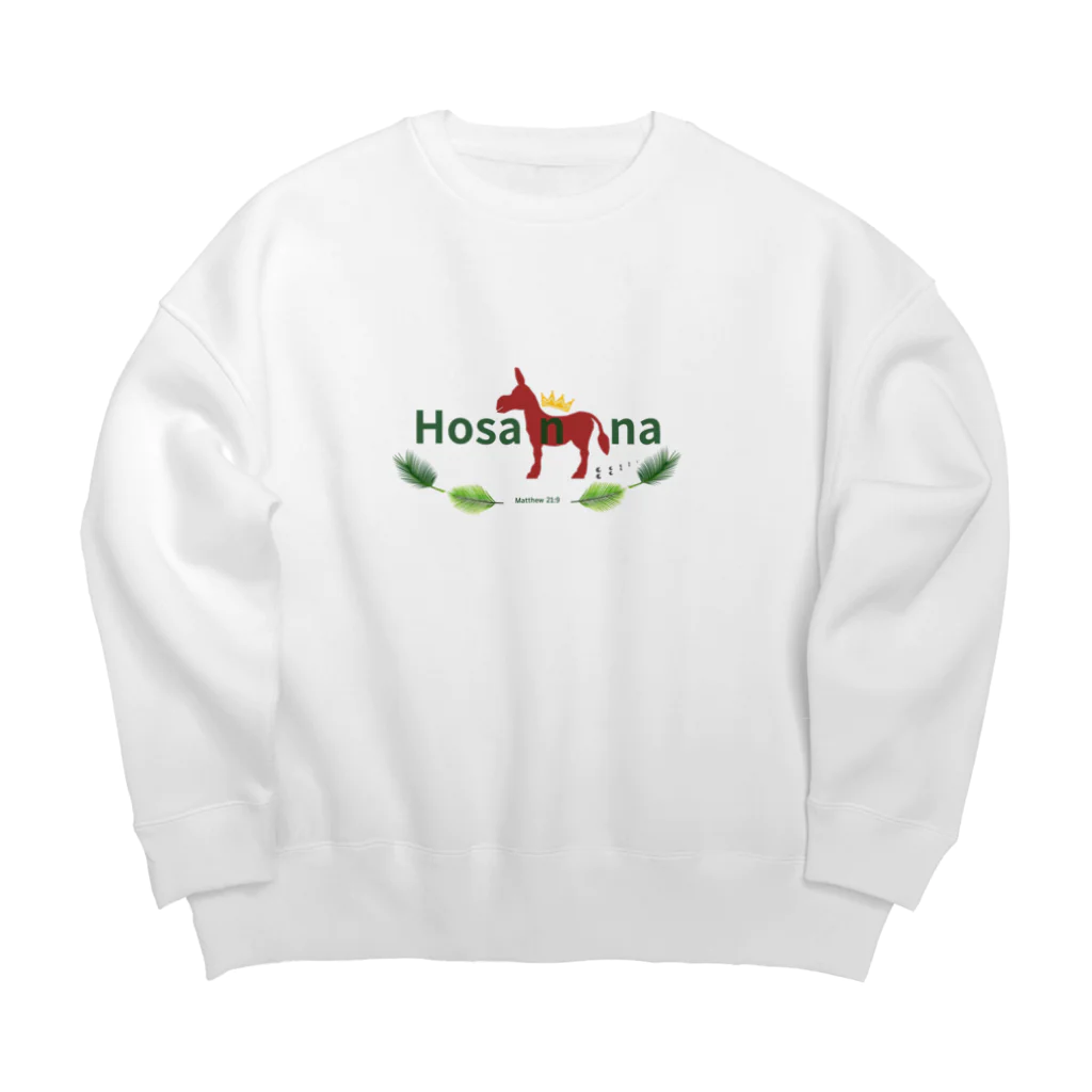 ぶどうのはなのHosanna ロバ Big Crew Neck Sweatshirt