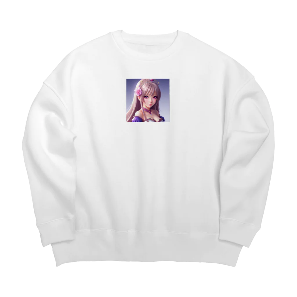 KSK SHOPの美少女アイドル Big Crew Neck Sweatshirt