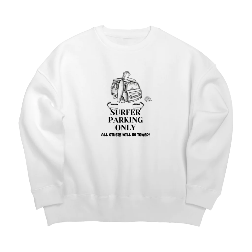 CyberArmadilloのサーファーパーキングオンリー Big Crew Neck Sweatshirt