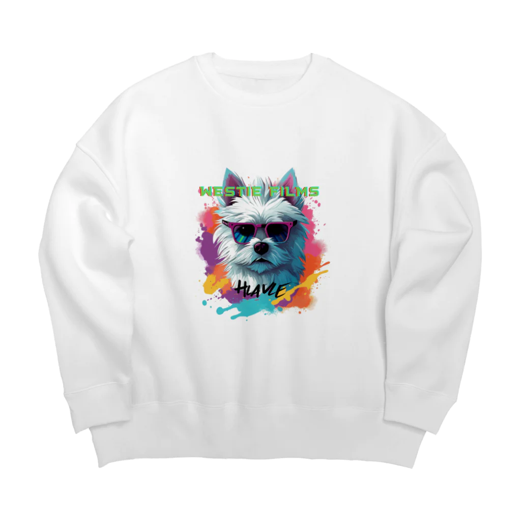 WESTIE_FILMSのWESTIEグッズです‼️ Big Crew Neck Sweatshirt