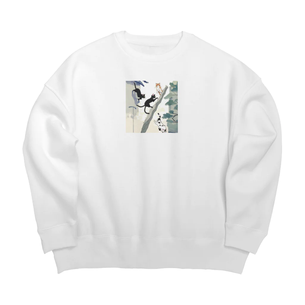 ひとやすみ　らいふの和子 Big Crew Neck Sweatshirt