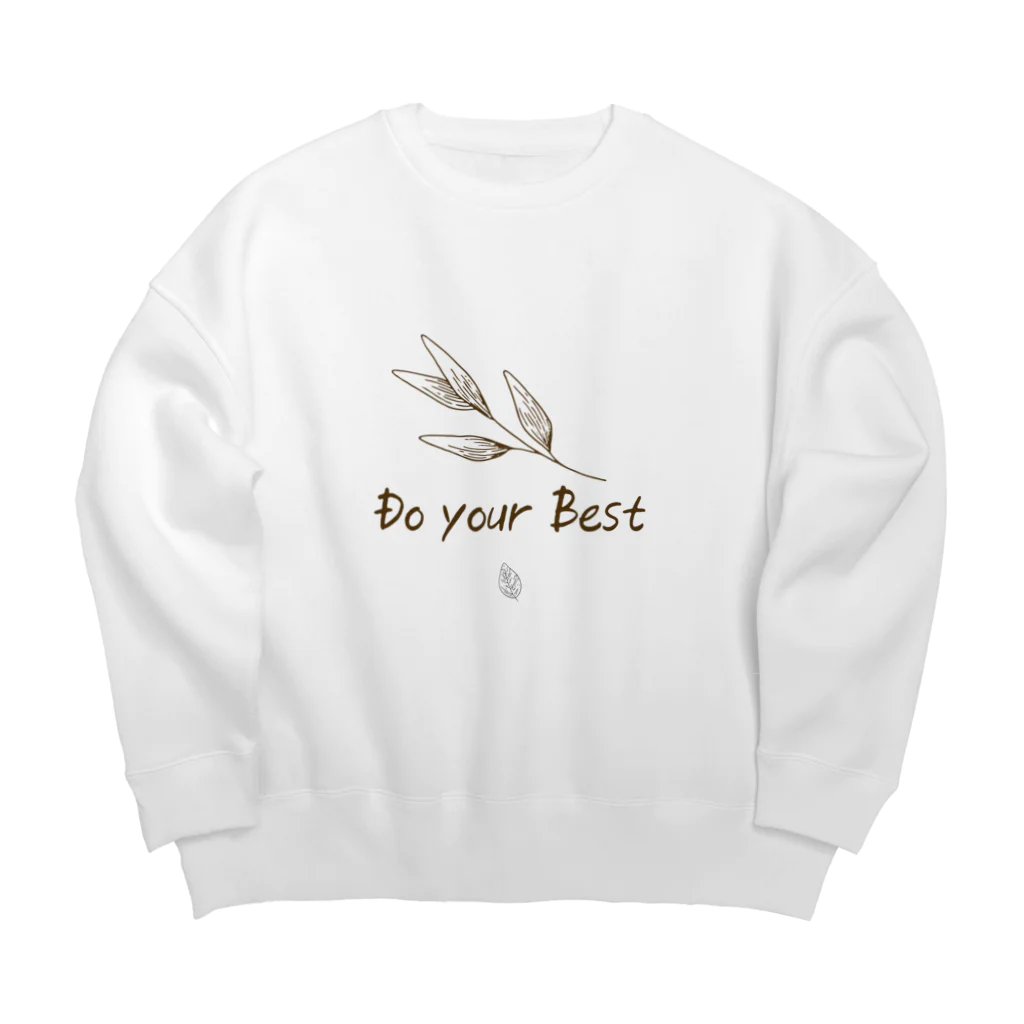 ojisan shop [한국인아저씨]の「Do your best」文字コンテンツ ビッグシルエットスウェット