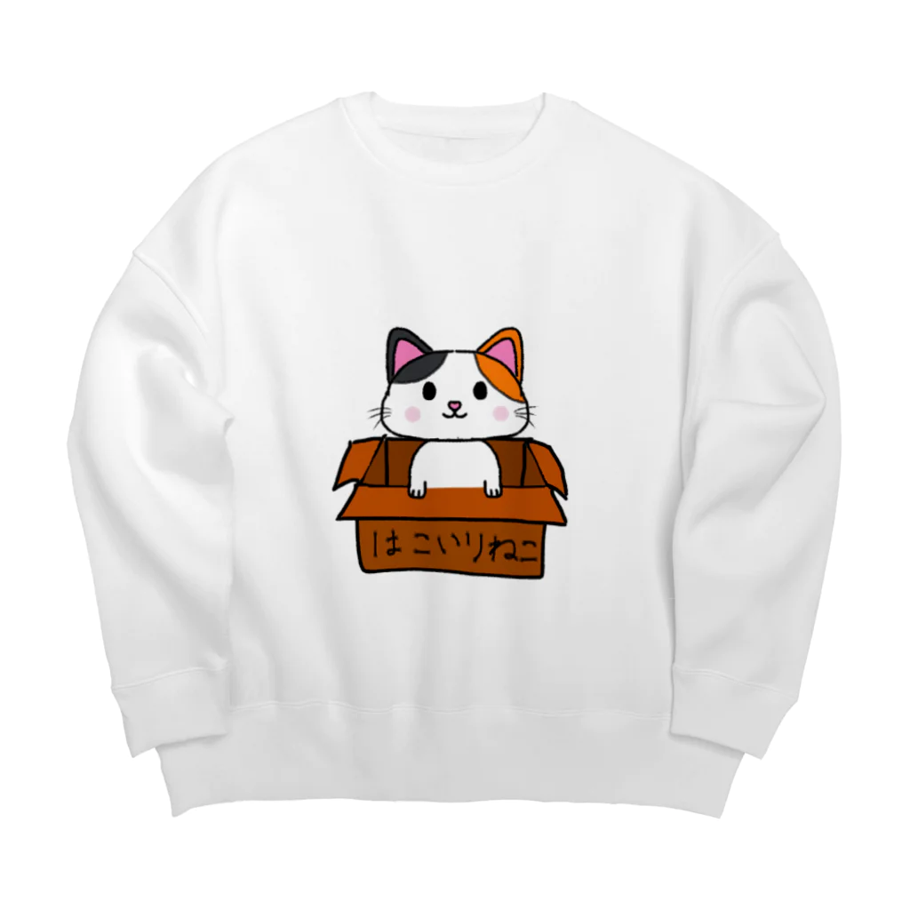 墨'sのはこいりぬこ Big Crew Neck Sweatshirt