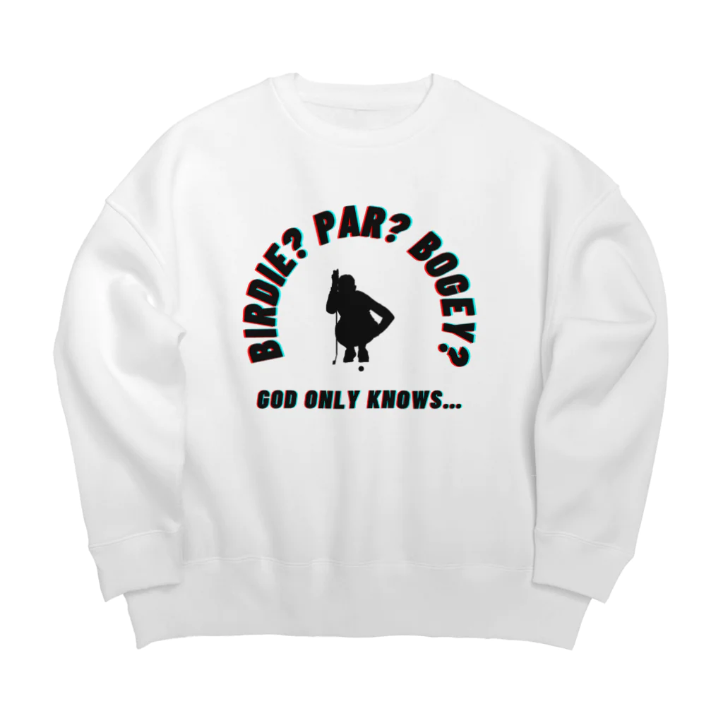 tadano_golfzukiの神のみぞ知るヤツ Big Crew Neck Sweatshirt