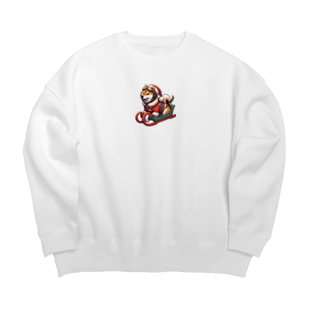 シバライダーロードの柴ライダーサンタ Big Crew Neck Sweatshirt