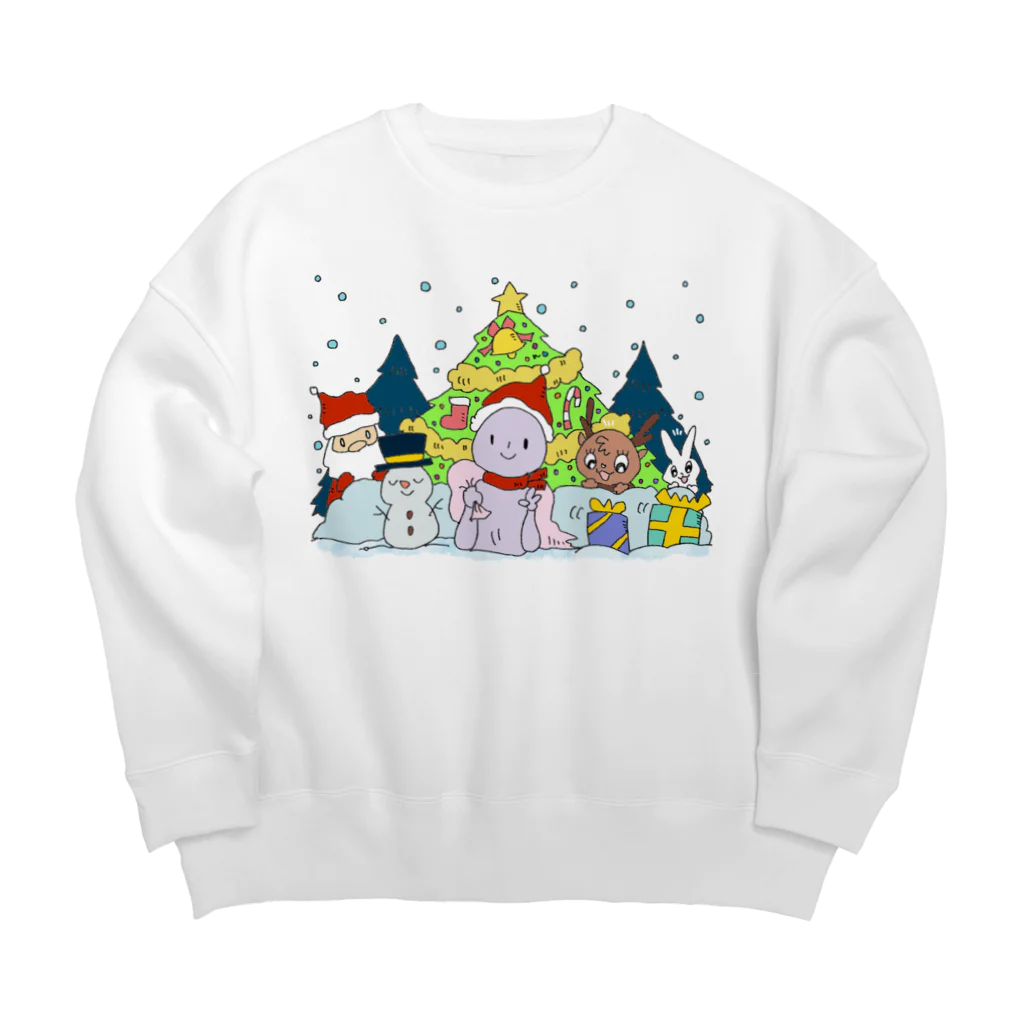 ブッディズムのほーはいさんクリスマス Big Crew Neck Sweatshirt