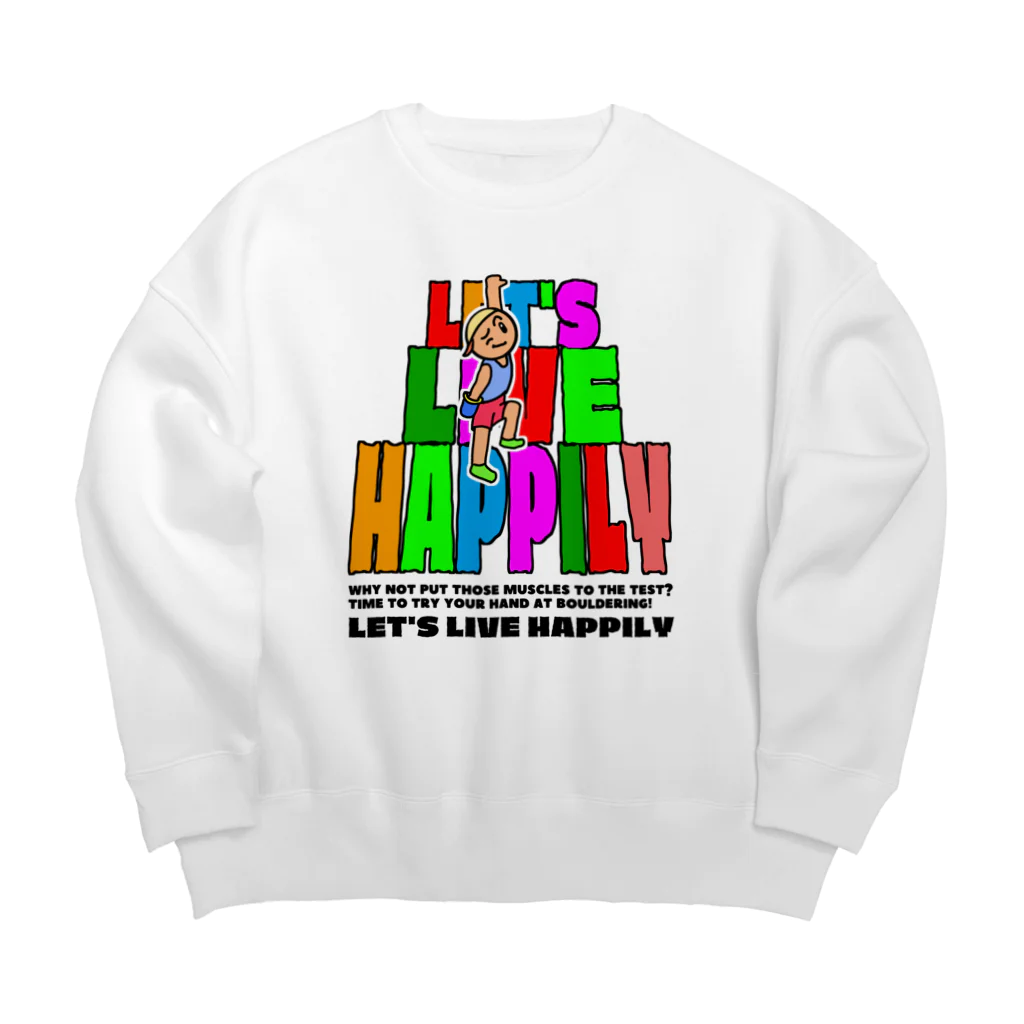 kazu_gの楽しく生きよう！（ボルダリング） Big Crew Neck Sweatshirt