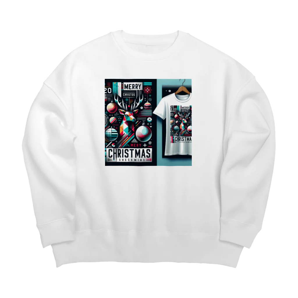 Riko_ARKKのジオメトリック・クリスマス Big Crew Neck Sweatshirt